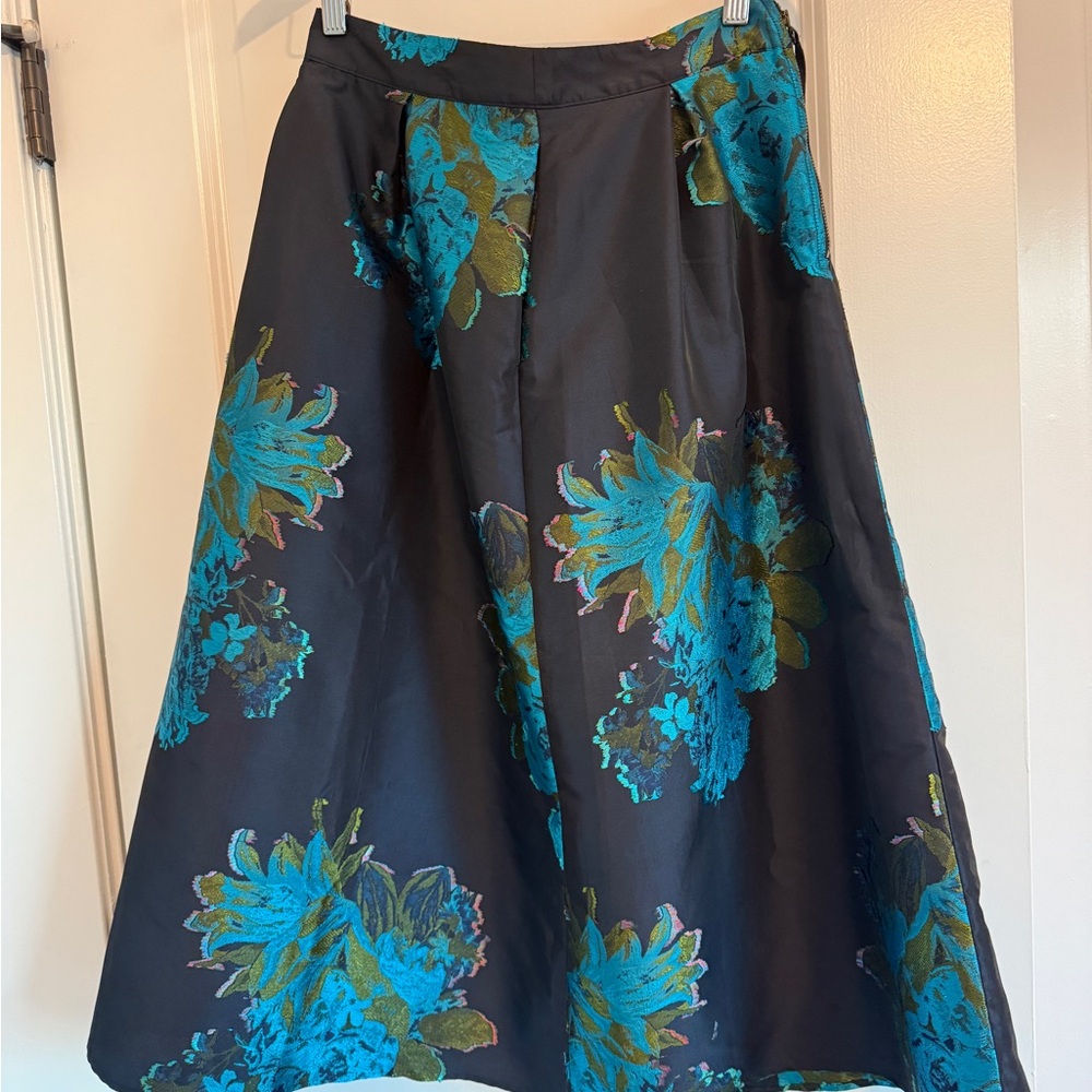 Anthropologie Maeve Ronette Jacquard Midi Skirt - Picture 4 of 9